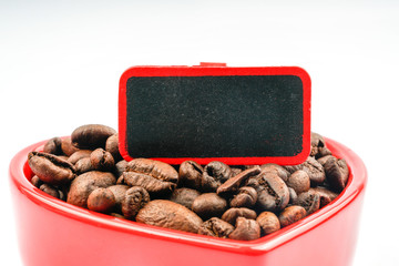 Coffee with close up view.