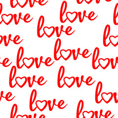 vector illustration pattern inscription love