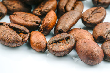 Coffee with close up view.