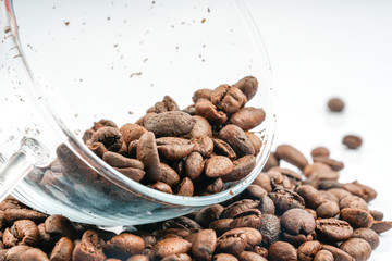 Coffee with close up view.