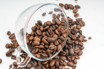 Coffee with close up view.
