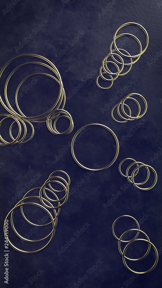 Aufkleber 3d render. abstract wallpaper with a simple geometric shape and the main elements