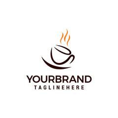 coffee cup Logo Template vector illustration design