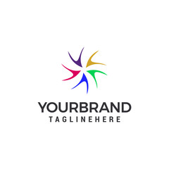 Obraz premium vortex Logo Template vector illustration design