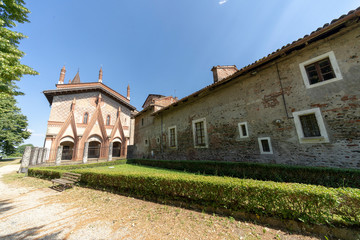 Fototapeta na wymiar Abbey of Sant'Antonio di Ranverso in Piedmont, Italy