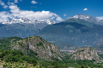 Mountain landscape in the Susa valley, Piedmont