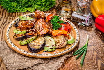 beautiful and tasty food on a plate.