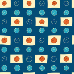 Checkered pattern of lines drawn by hand.