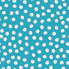 8621637 Seamless pattern of curls on a uniform background.