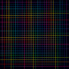 Multicolored lines. Colorful grids background Illustration