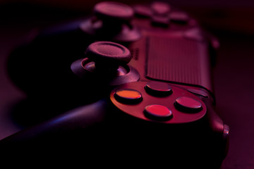 Video game gaming controller night with lights © Tom Eversley