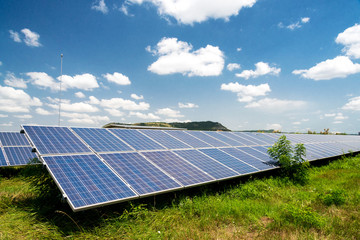 Solar panel, photovoltaic, alternative electricity source - concept of sustainable resources