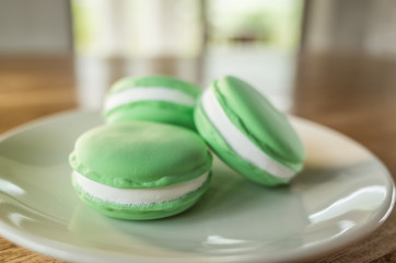 macarons on the table