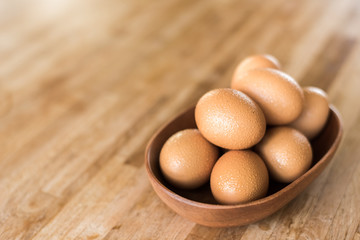 eggs on the table