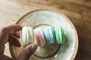 macarons on the table