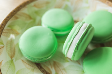 macarons on the table