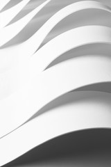 Geometric composition with curved elements, abstract background