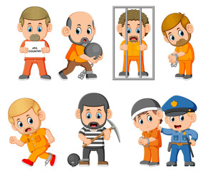 the punishment of the the criminal on the jail 