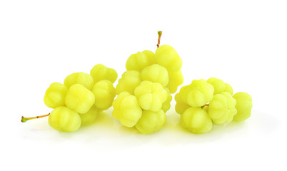 star gooseberry on white background.
