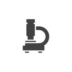 Microscope vector icon. filled flat sign for mobile concept and web design. Laboratory microscope simple solid icon. Symbol, logo illustration. Pixel perfect vector graphics