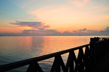 Obraz premium sunrise at the sea