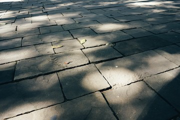 Black big stone floor texture for background