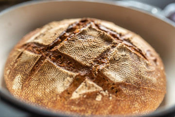 Freshly baked home made bread
