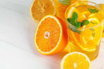 Citrus lemonade,summer drink.