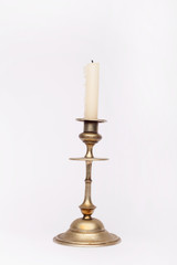 Renaissance brass candlestick