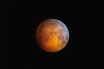 Der Blutmond über Blankenberg in Hennef