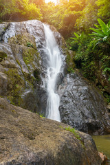 Punyaban Waterfall in Ranong, Thailand.
