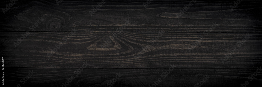 Poster wooden background, dark wooden texture.