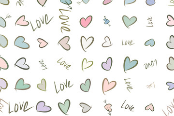 Abstract love for valentine day, celebrations or anniversary illustrations background. Design, decoration, backdrop & festival.