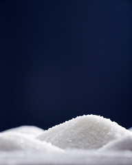 Closeup sugar, piled up the shape of the hills(macro background image)