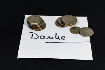 Trinkgeld - Danke für den guten Service