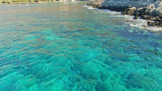 Blue sea and villas