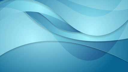 Abstract blue corporate waves background