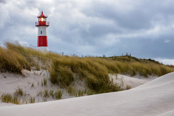Stormy Weather - Lighthouse at List - Sylt, Germany