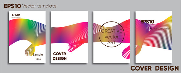 Obraz premium Creative colored cover. Cover design. Cool background.