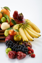 A wide variety of fruits background
