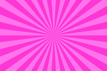 The cartoon style pink background. gives a feeling of sweetness.