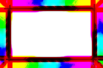 Beautiful colored frame for placing text or announcements