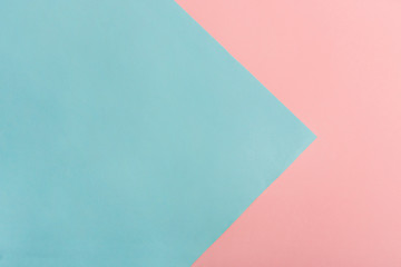Color paper texture as background. Paper arrow. Top view. Flat lay