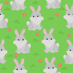  vector illustration pattern rabbit hare