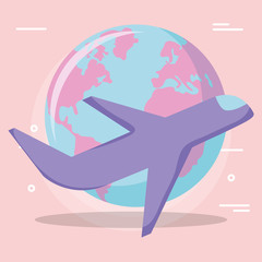 Airplane and earth design