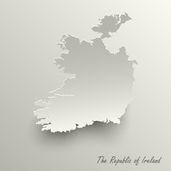 Abstract design map the Republic of Ireland template