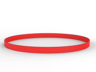 Blank Sports Elastic Headband and Sweatband. 3d render illustration.