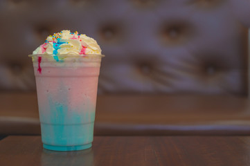 cold lollipop  milkshake drink