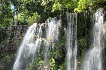 Waterfall in El Nicho, an area belonging to the national park Topes de Collantes, Cuba