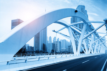 The landmark bridge in Tianjin, China - Progress Bridge
